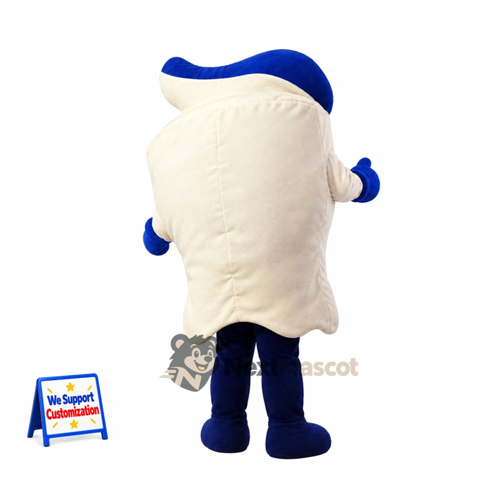 Tooth Mascot Costume - Blue Cap