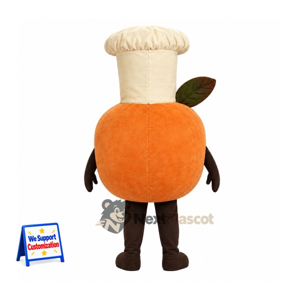 Pumpkin Mascot Costume - Chef Hat Pumpkin Mascot Costume - Chef Hat