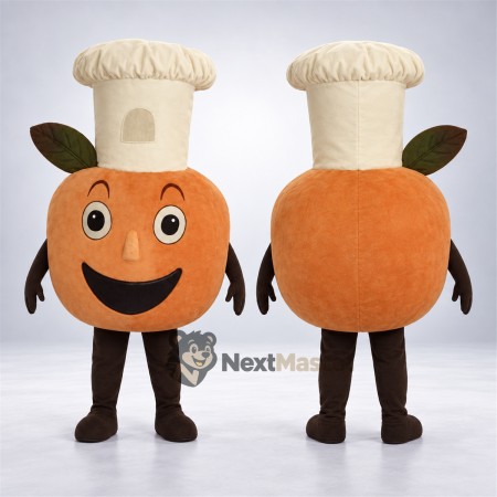Pumpkin Mascot Costume - Chef Hat Pumpkin Mascot Costume - Chef Hat