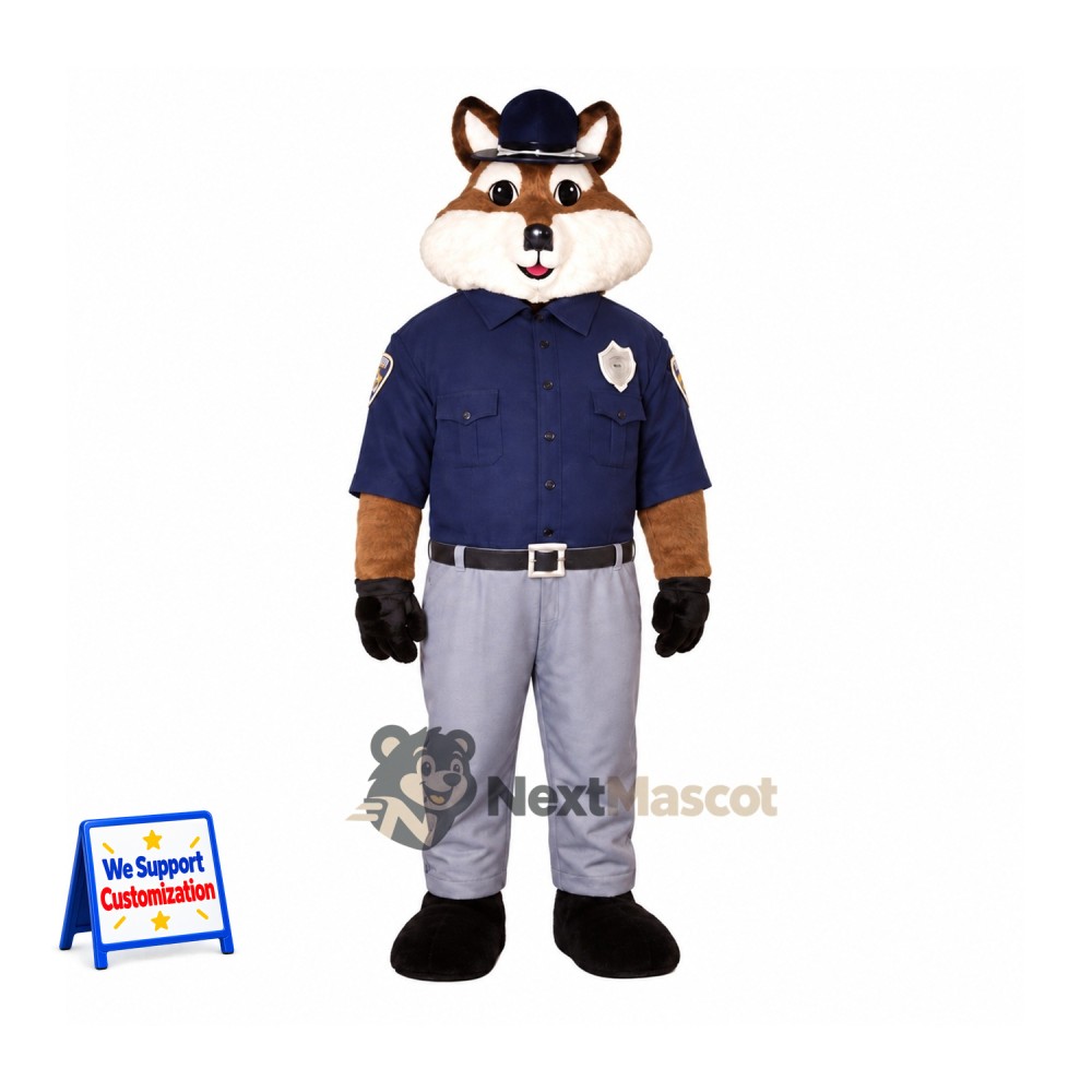 Fox Mascot Costume - Police Style