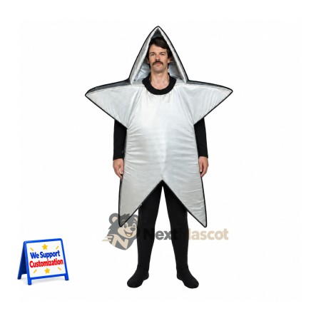 Star Mascot Costume - Silver Star Mascot Costume - Silver