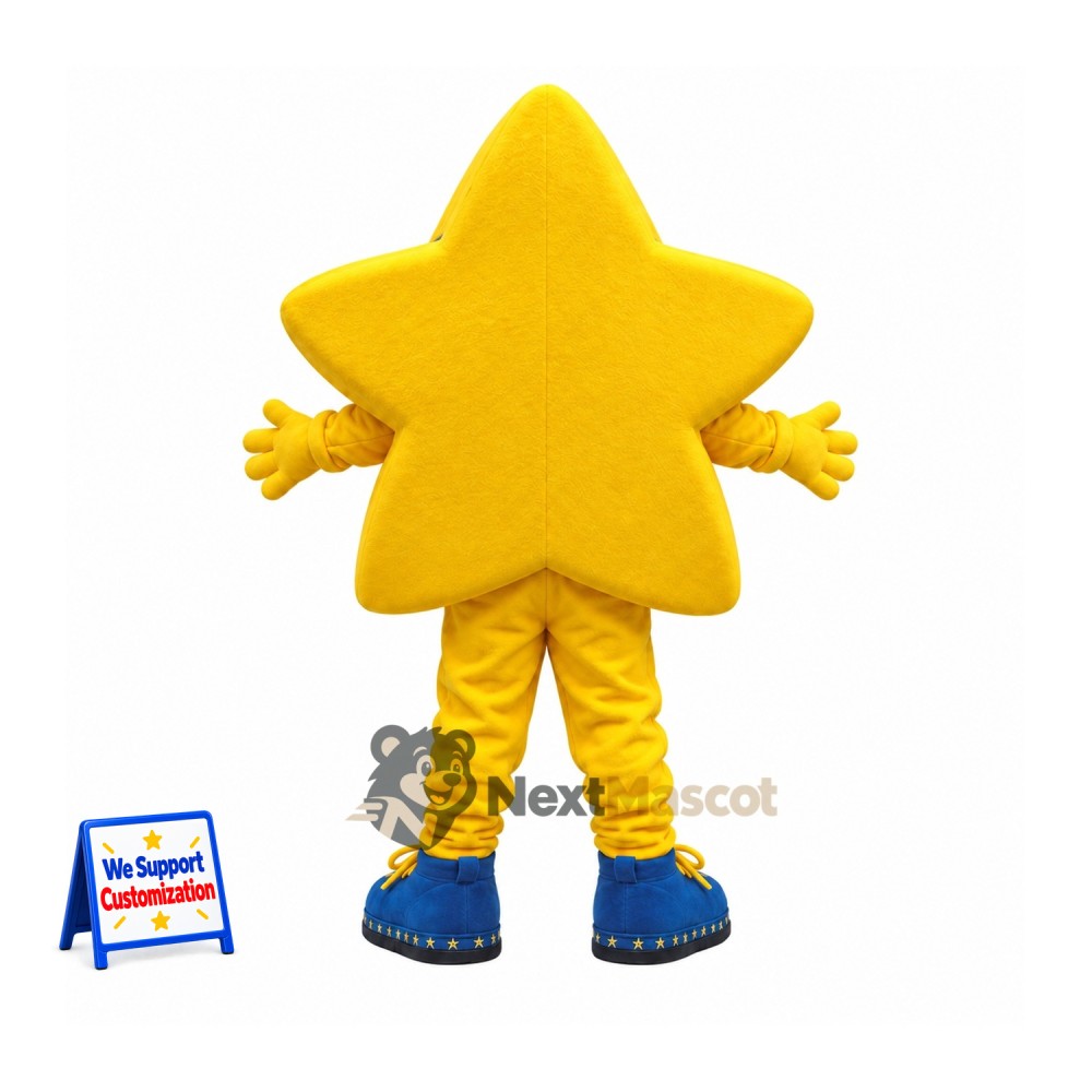 Star Mascot Costume - Yellow for Parades Star Mascot Costume - Yellow for Parades