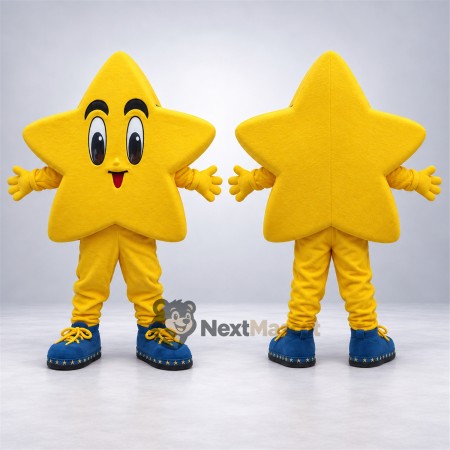 Star Mascot Costume - Yellow for Parades Star Mascot Costume - Yellow for Parades