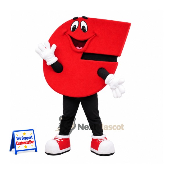 Letter C Mascot Costume - Red