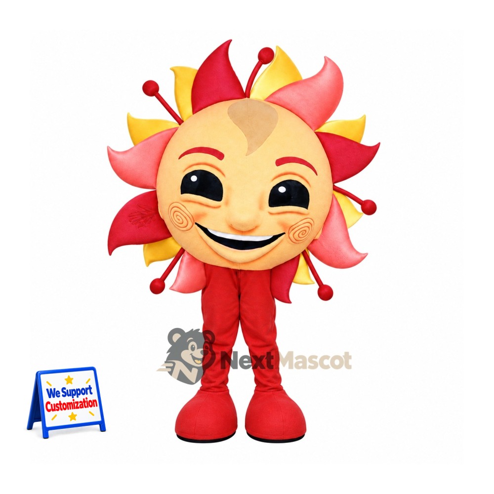 Sun Mascot Costume for Parades Sun Mascot Costume for Parades