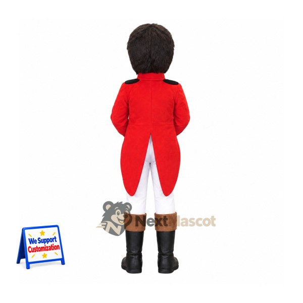 Colonial Soldier Mascot Costume for Community Events Colonial Soldier Mascot Costume for Community Events