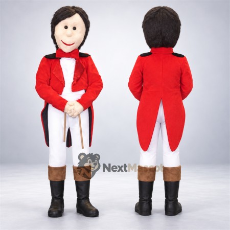 Colonial Soldier Mascot Costume for Community Events Colonial Soldier Mascot Costume for Community Events