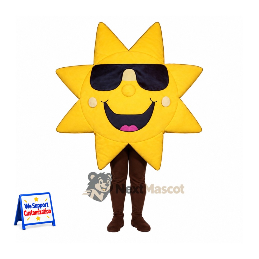Sun Mascot Costume - Sunglasses for School Spirit Sun Mascot Costume - Sunglasses for School Spirit