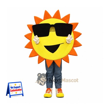 Sun Mascot Costume - Sunglasses for Pep Rallies