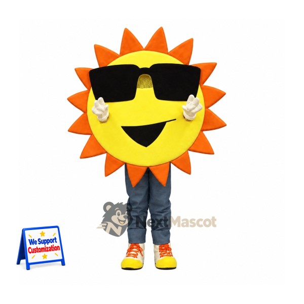 Sun Mascot Costume - Sunglasses for Pep Rallies