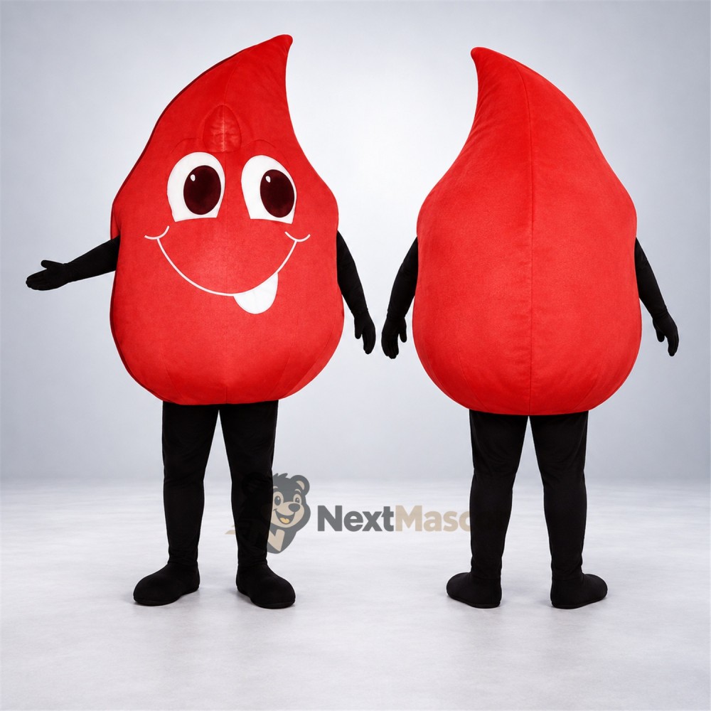 Blood Drop Mascot Costume for School Events Blood Drop Mascot Costume for School Events