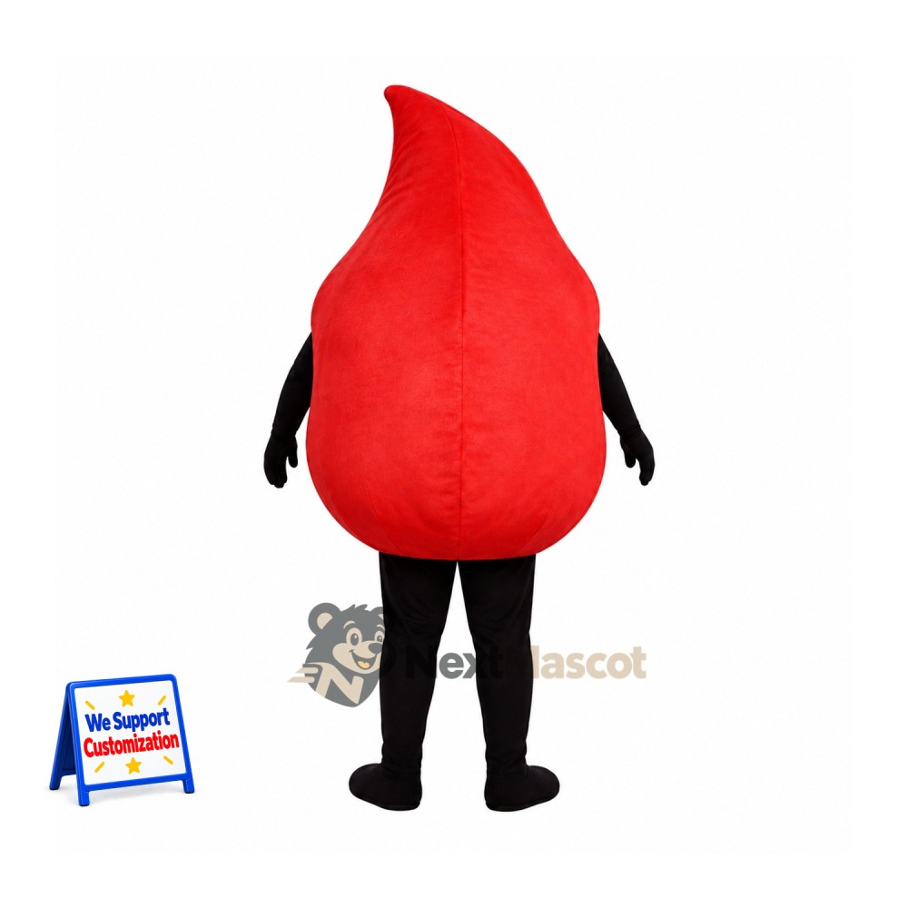 Blood Drop Mascot Costume for School Events Blood Drop Mascot Costume for School Events