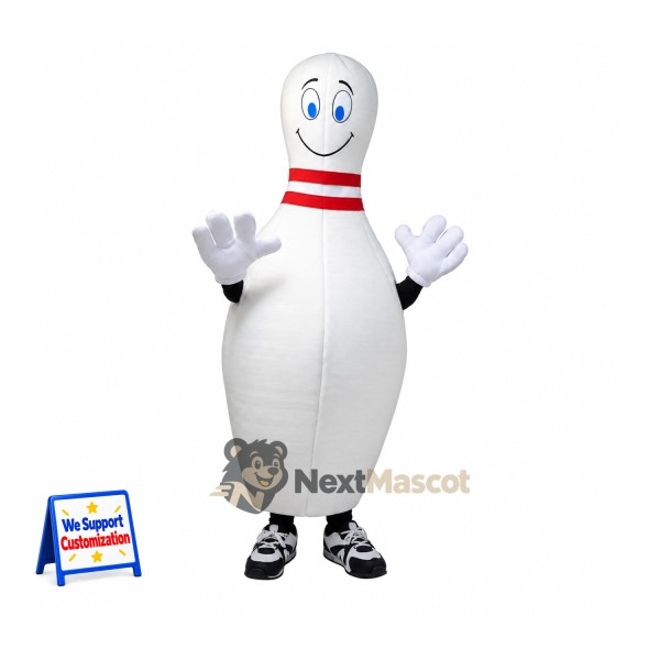 Bowling Pin Mascot Costume for Community Events
