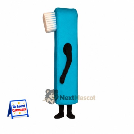 Toothbrush Mascot Costume - Blue Toothbrush Mascot Costume - Blue