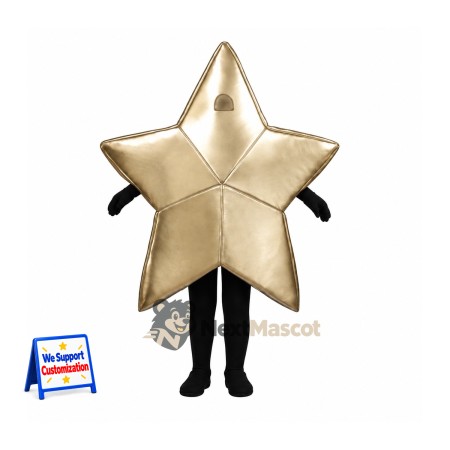 Star Mascot Costume - Gold for Parades Star Mascot Costume - Gold for Parades
