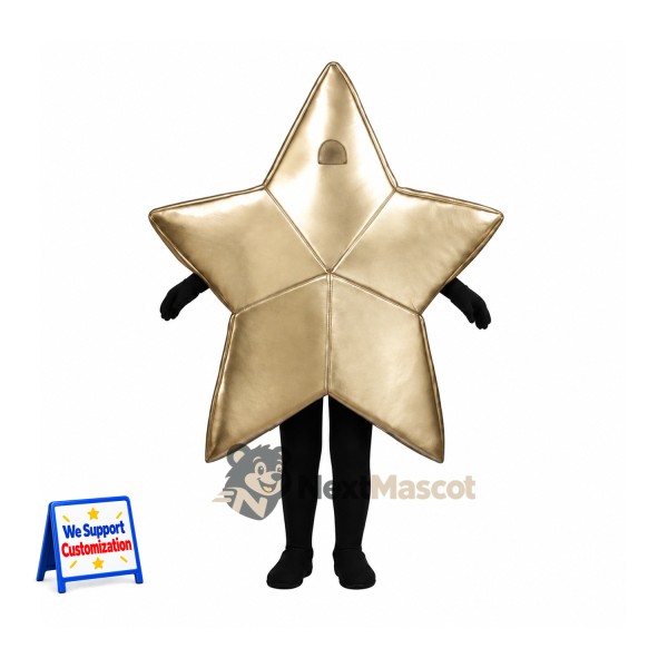 Star Mascot Costume - Gold for Parades