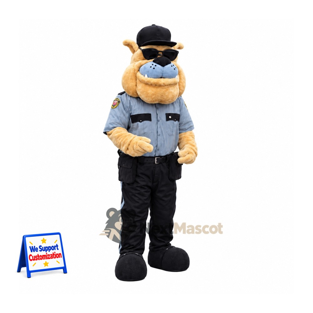 Dog Mascot Costume - Police Style for Community Events Dog Mascot Costume - Police Style for Community Events