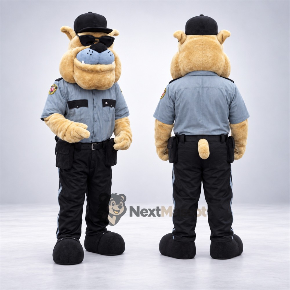 Dog Mascot Costume - Police Style for Community Events Dog Mascot Costume - Police Style for Community Events