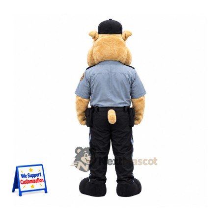 Dog Mascot Costume - Police Style for Community Events Dog Mascot Costume - Police Style for Community Events