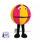 Ball Mascot Costume - Pink and Yellow