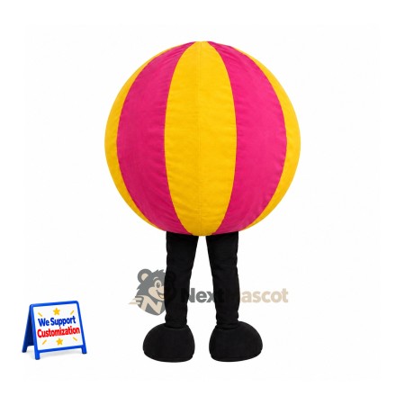 Ball Mascot Costume - Pink and Yellow Ball Mascot Costume - Pink and Yellow