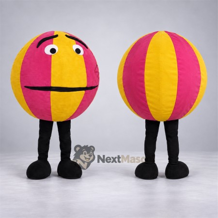 Ball Mascot Costume - Pink and Yellow Ball Mascot Costume - Pink and Yellow