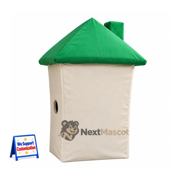 House Mascot Costume - Green Roof House Mascot Costume - Green Roof