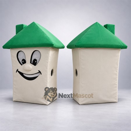 House Mascot Costume - Green Roof House Mascot Costume - Green Roof