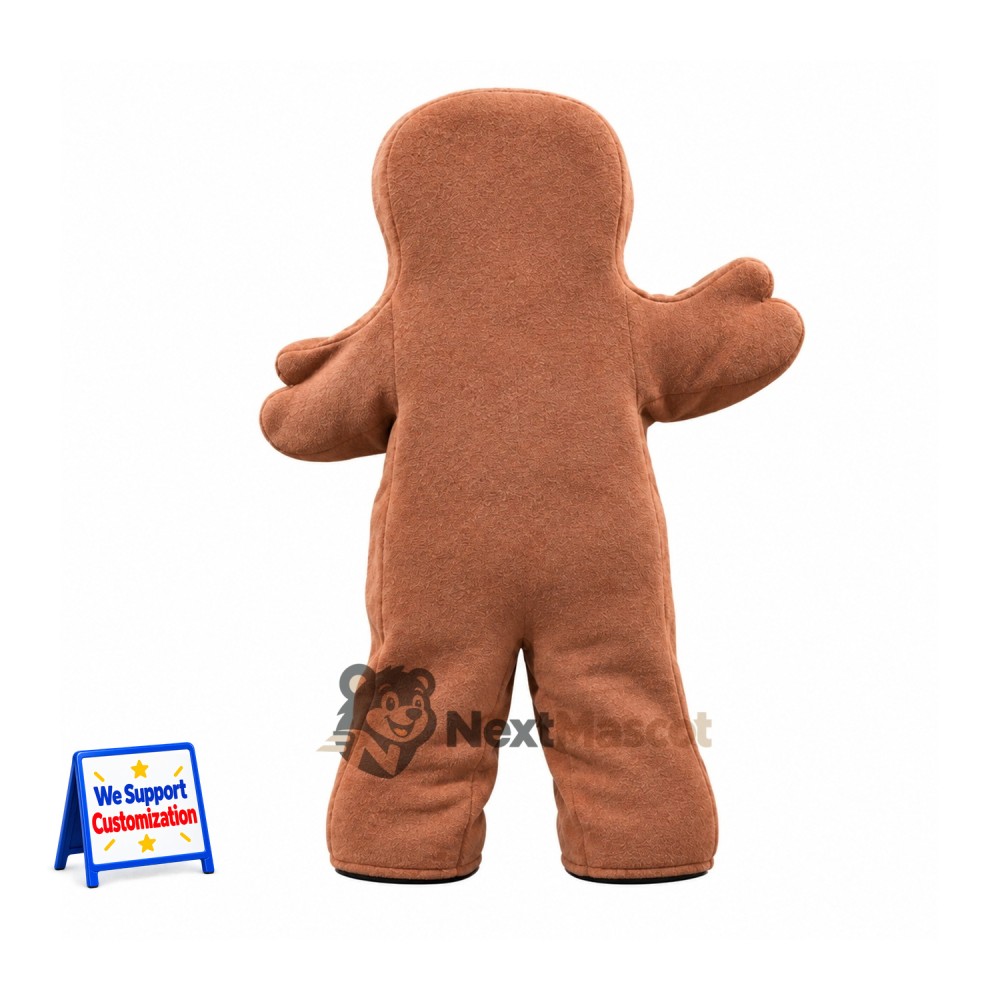 Gingerbread Man Mascot Costume for Christmas Parades Gingerbread Man Mascot Costume for Christmas Parades