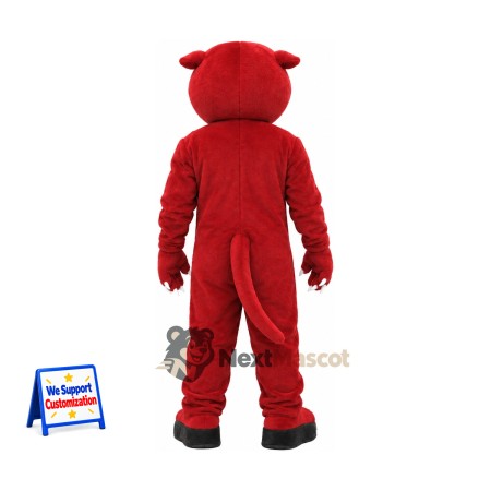Panther Mascot Costume - Red Panther Mascot Costume - Red