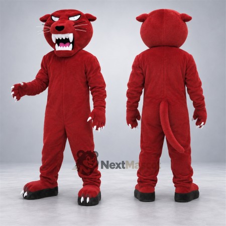 Panther Mascot Costume - Red Panther Mascot Costume - Red