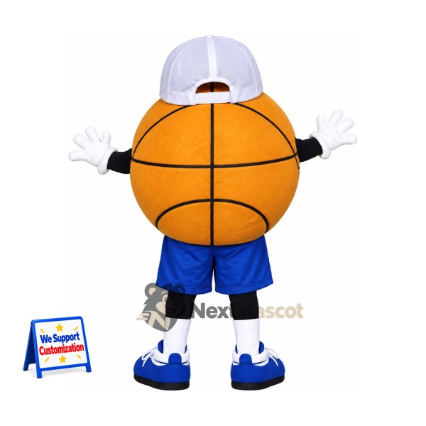 Basketball Mascot Costume - White Cap Basketball Mascot Costume - White Cap