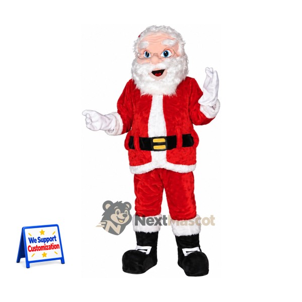 Santa Claus Mascot Costume for Winter Parties