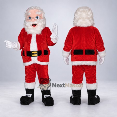 Santa Claus Mascot Costume for Winter Parties Santa Claus Mascot Costume for Winter Parties