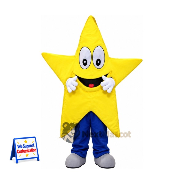 Star Mascot Costume - Yellow for School Events