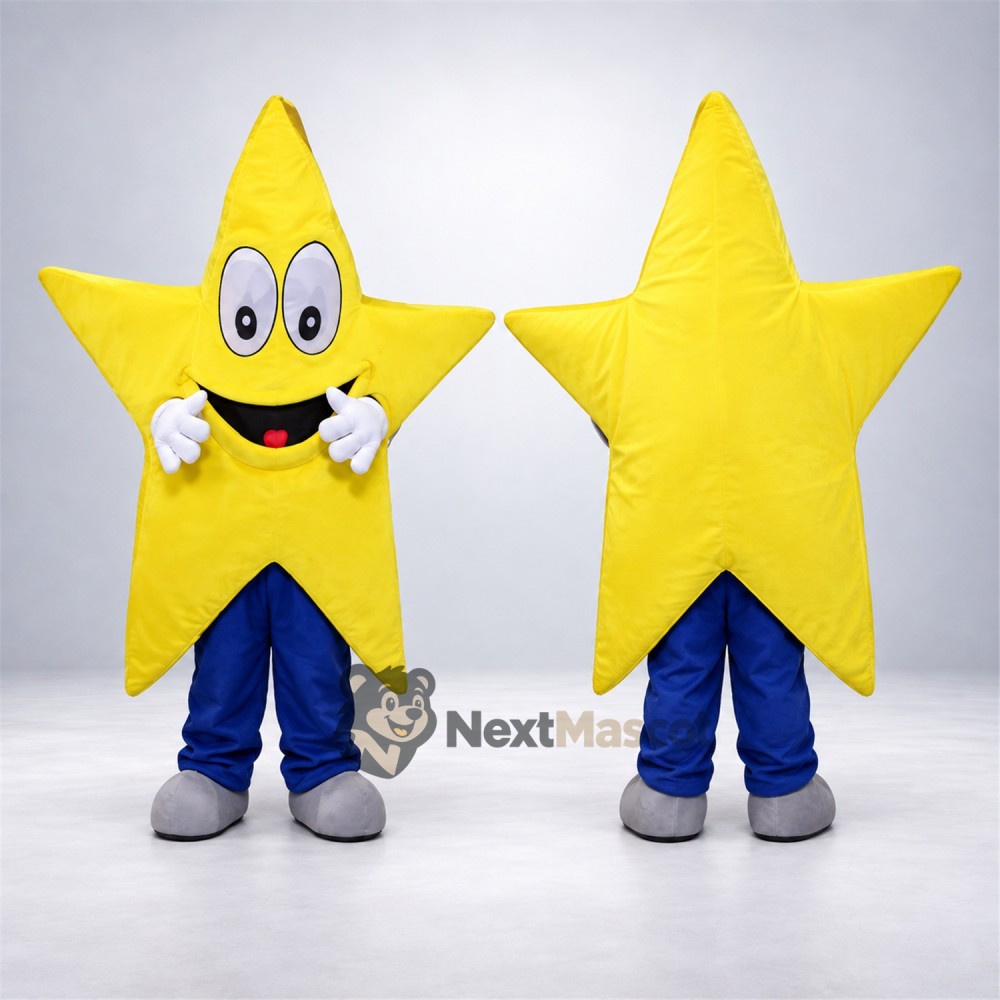 Star Mascot Costume - Yellow for School Events Star Mascot Costume - Yellow for School Events