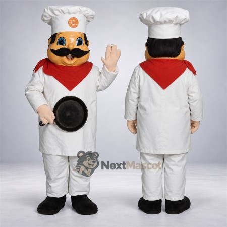 Chef Mascot Costume - Frying Pan Chef Mascot Costume - Frying Pan