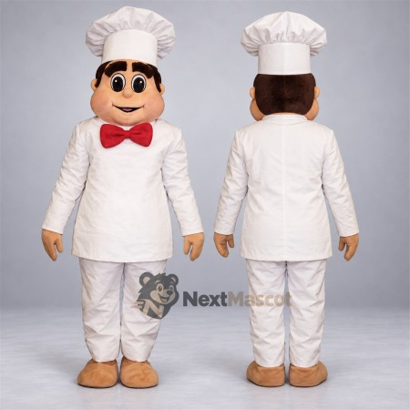 Chef Mascot Costume - Red Bow Tie for Parades Chef Mascot Costume - Red Bow Tie for Parades