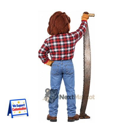 Lumberjack Mascot Costume for Community Events Lumberjack Mascot Costume for Community Events