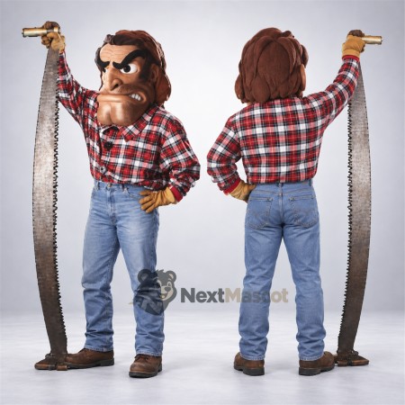 Lumberjack Mascot Costume for Community Events Lumberjack Mascot Costume for Community Events