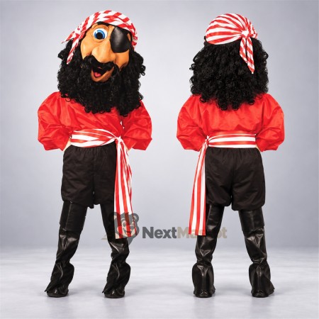 Pirate Mascot Costume - Red Shirt Pirate Mascot Costume - Red Shirt