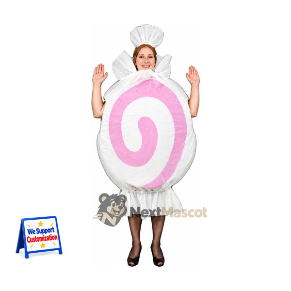 Swirl Candy Mascot Costume - Pink