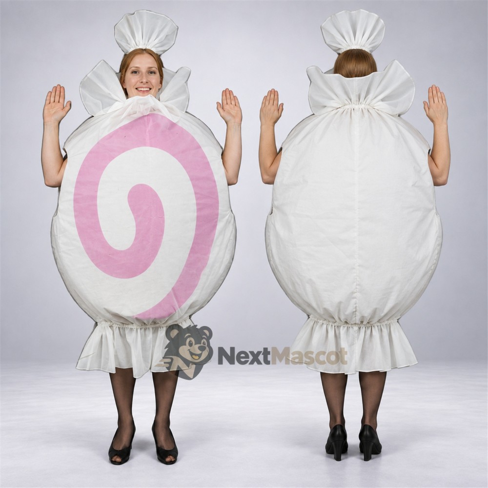 Swirl Candy Mascot Costume - Pink Swirl Candy Mascot Costume - Pink