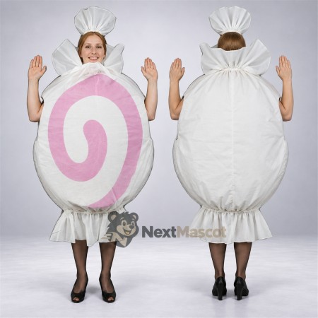 Swirl Candy Mascot Costume - Pink Swirl Candy Mascot Costume - Pink