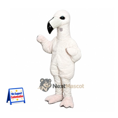 Parrot Mascot Costume - White Parrot Mascot Costume - White
