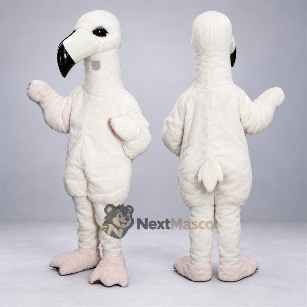 Parrot Mascot Costume - White Parrot Mascot Costume - White