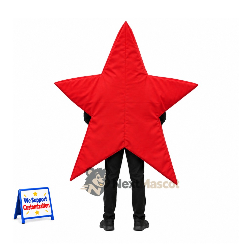 Star Mascot Costume - Red for Parades Star Mascot Costume - Red for Parades