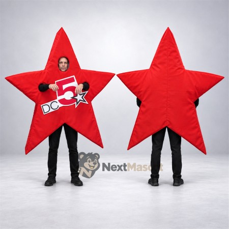 Star Mascot Costume - Red for Parades Star Mascot Costume - Red for Parades