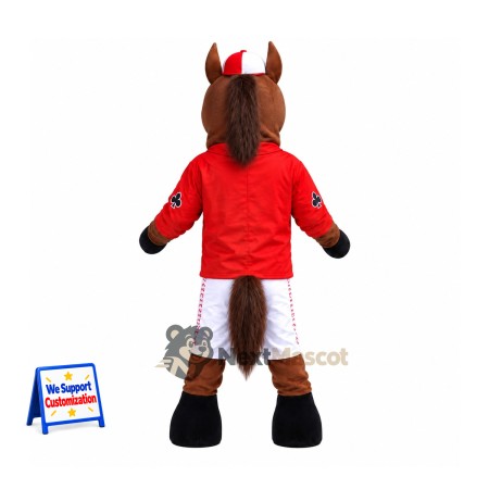 Horse Mascot Costume - Red Shirt Horse Mascot Costume - Red Shirt