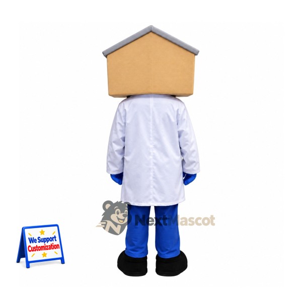 House Head Doctor Mascot Costume House Head Doctor Mascot Costume